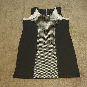 Ashley Stewart Dress with Netted Detail Front